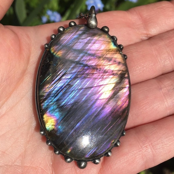 OOAK Jewelry - Incredible Purple Labradorite Pendant